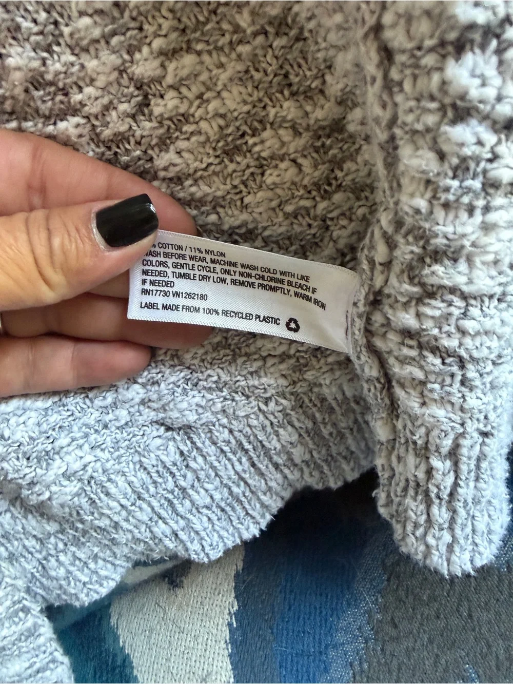 Cat & Jack Gray Open-Front Knit Cardigan